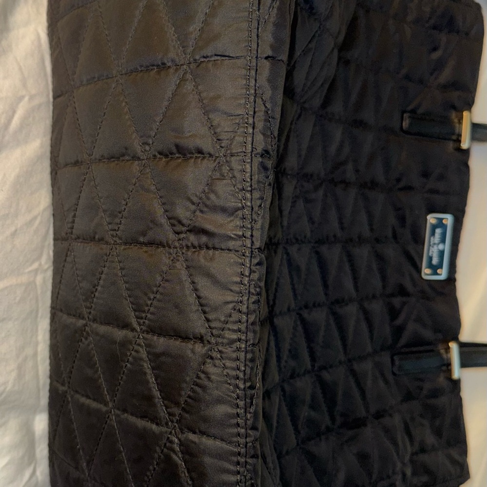 Black Quilted Tote Bag - Picture 3 of 10